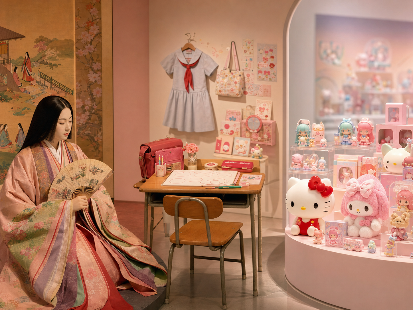 Visual history of kawaii from a Heian court lady to modern collectibles