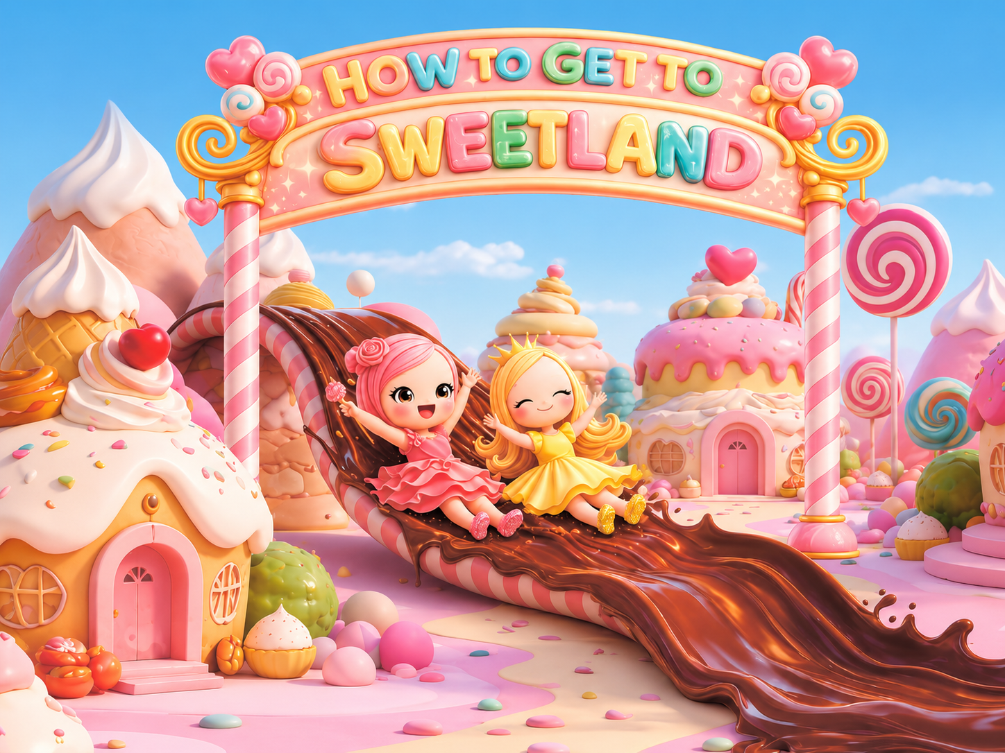 Welcome to Sweetland: A Coloring Adventure Through a Candy Wonderland