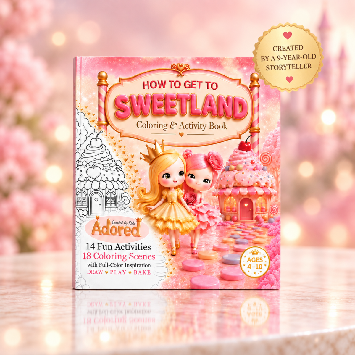 Sweetland Coloring & Activity Book from Adored Kids