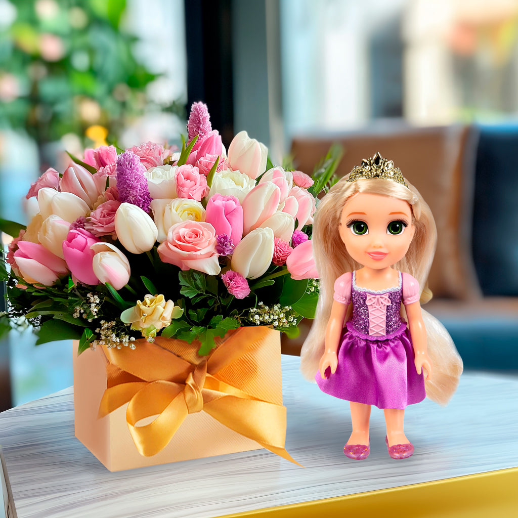 Princess Rapunzel’s Floral Fun – Creative Florist Kit for Kids (Ages 4–10)