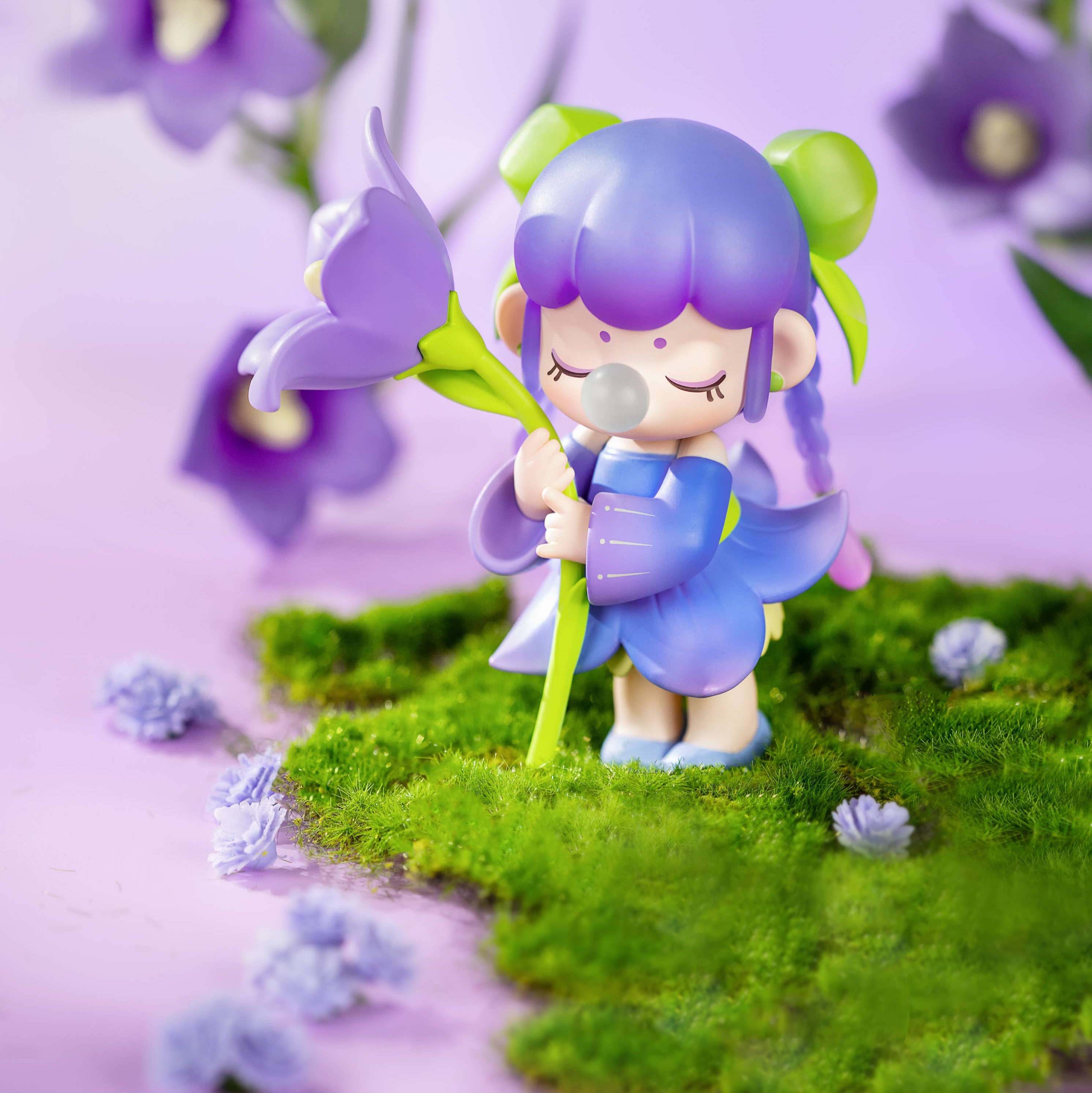 No Sofvi No Life 2025　ニキ（NIKI）ソフビ　パープル Rolife Nanci Flower Stories Figure Dolls Blind box – Adored Kids Toys