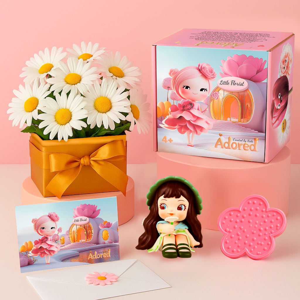 Little Florist Kit – Real Flower Arranging with Surprise Doll | Ages 4-12 | Forest Children