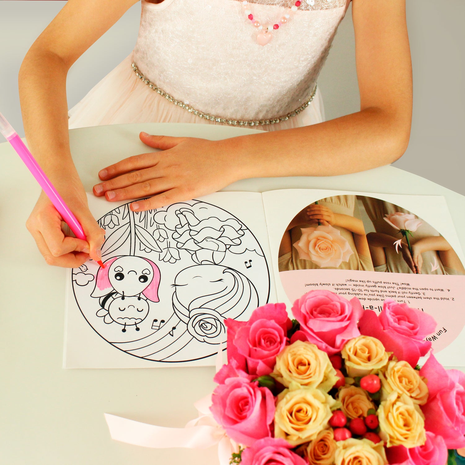 Little Florist Kit – Real Flower Arranging with Surprise Doll | Ages 4-12 | Flower Stories