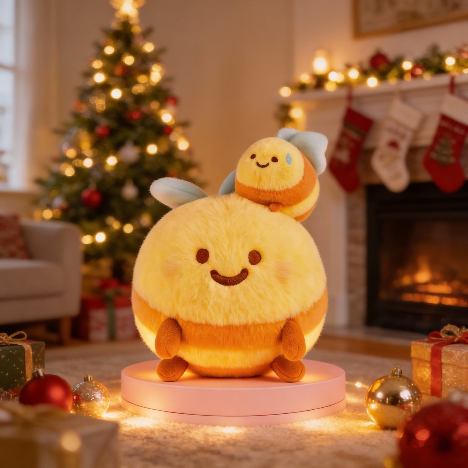 Plush kawaii toy "The Hugging Bees" | 9 inches