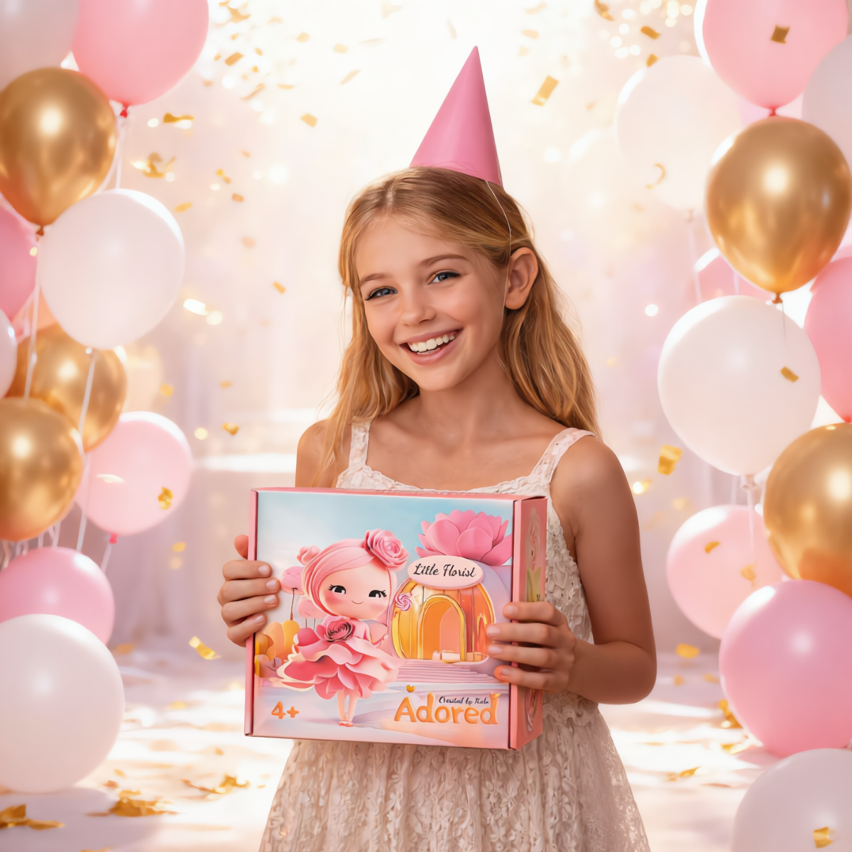 Little Florist Kit – Real Flower Arranging with Surprise Doll | Ages 4-12 | Flower Stories