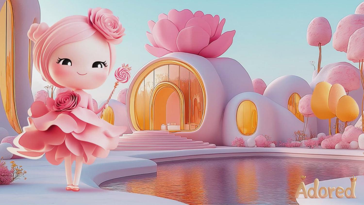 Princess Belle's Floral Garden – Creative Florist Kit for Kids (Ages 4–10)