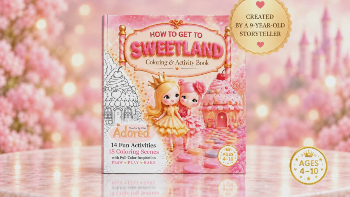Sweetland Coloring & Activity Book | Ages 4–10