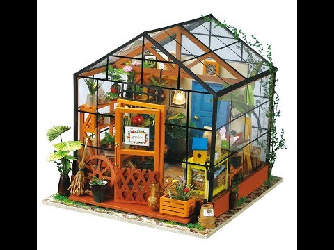 Official Robotime video of Rolife Cathy’s Flower House DG104 miniature greenhouse.